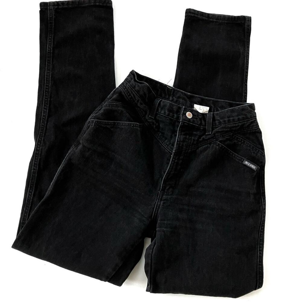 Rocky Mountain Vintage Black Denim X-Long Inseam High Waist Jeans Womens 31
